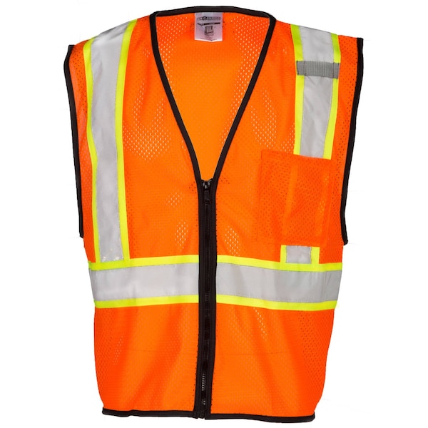 Kishigo S-M, Orange Class 2 Single Contrast Economy Series Vest 1528-S-M - main